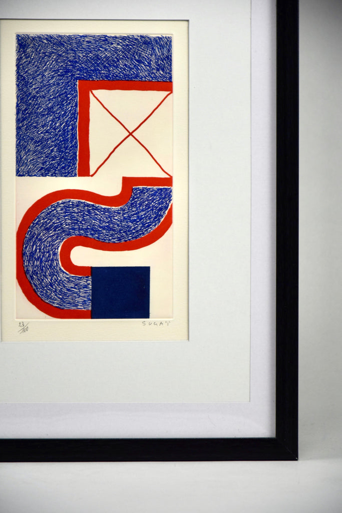 ’Bleu’ copperplate etching by Kumi Sugaï - Art