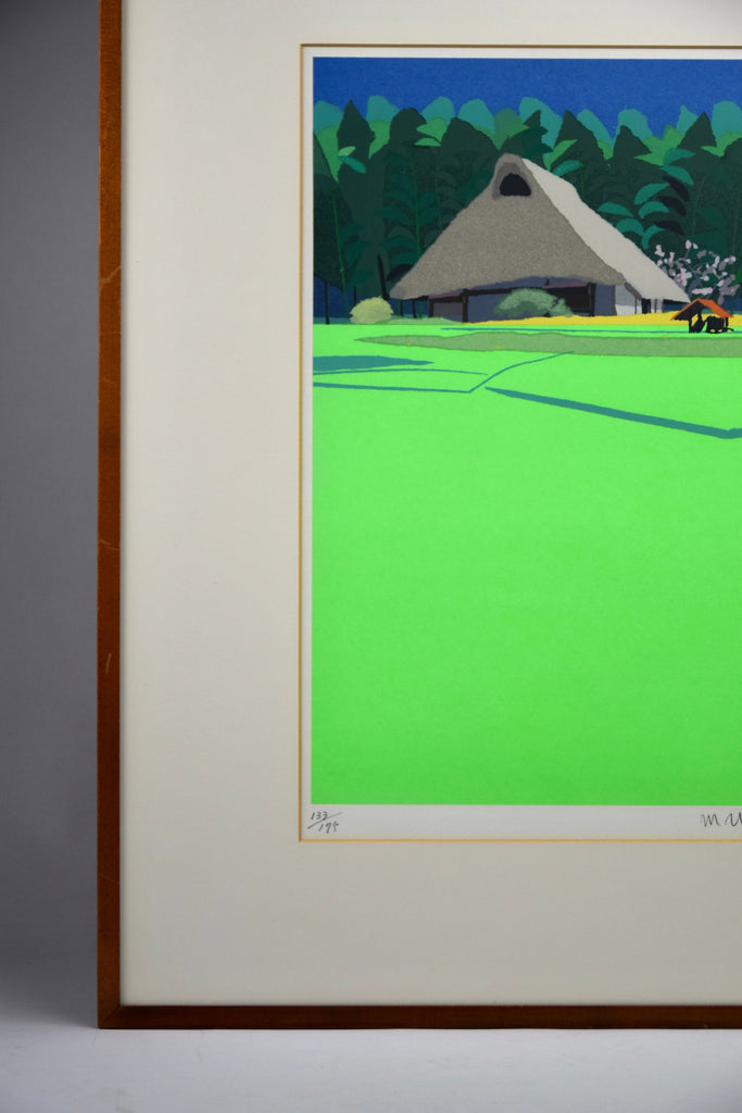 Blooming Fields lithograph by Masayasu Uchida - Art