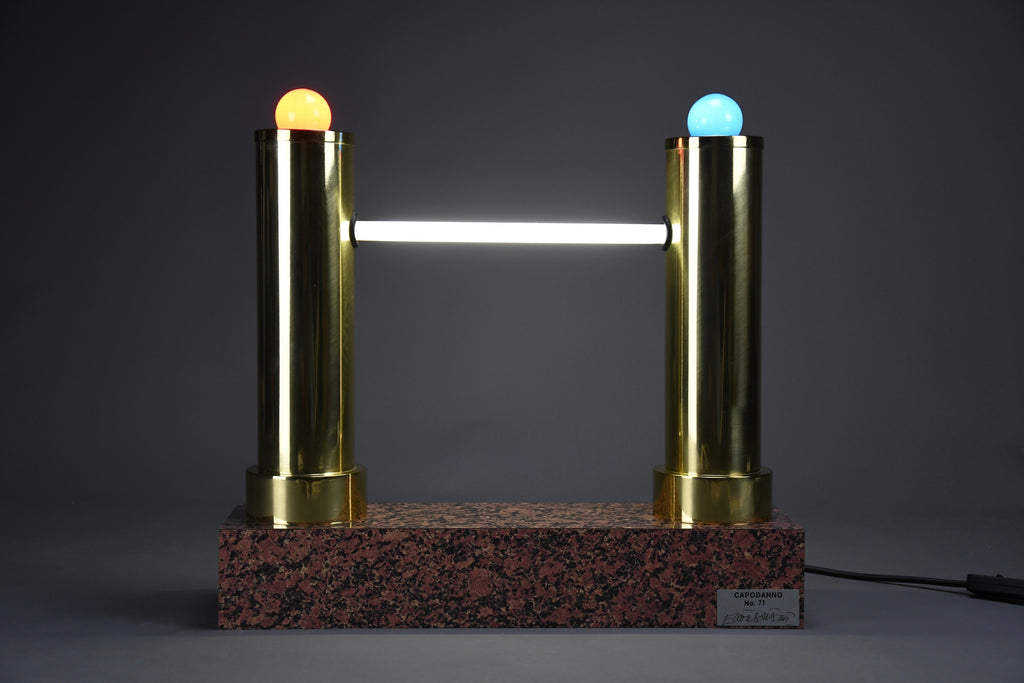 Capodanno table lamp designed by Ettore Sottsass for studio Alchimia 1979 No.71 - Lighting