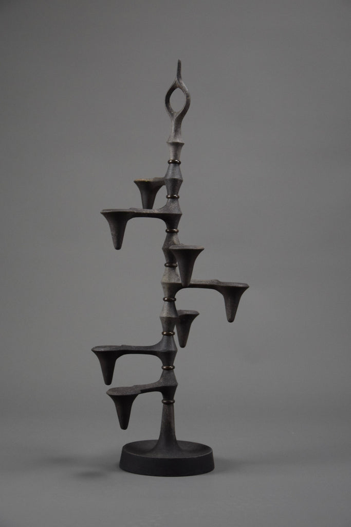 Danish wrought iron adjustable candleholder by Jens Quistgaard for Dansk - Collectibles