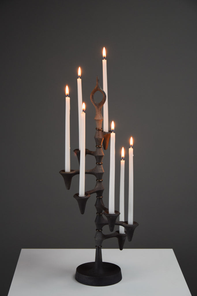 Danish wrought iron adjustable candleholder by Jens Quistgaard for Dansk - Collectibles