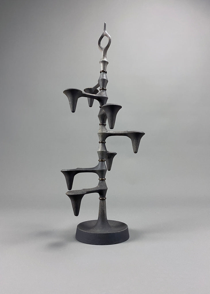Danish wrought iron adjustable candleholder by Jens Quistgaard for Dansk - Collectibles
