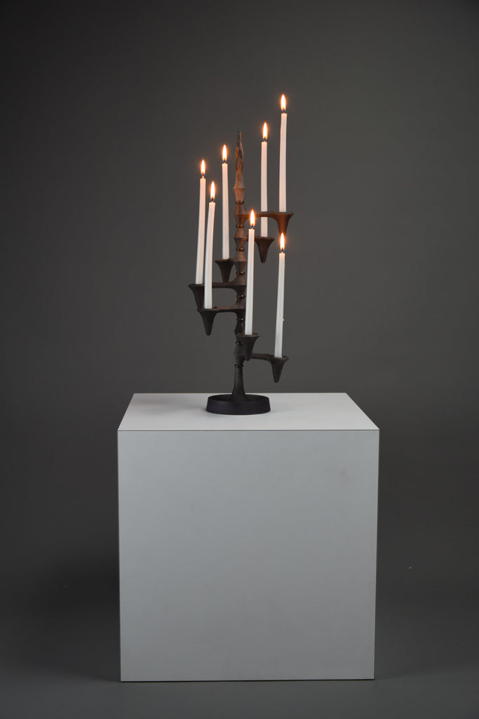 Danish wrought iron adjustable candleholder by Jens Quistgaard for Dansk - Collectibles