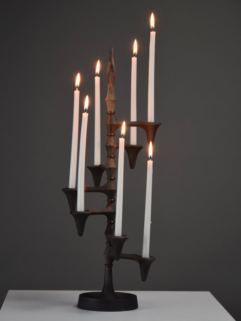 Danish wrought iron adjustable candleholder by Jens Quistgaard for Dansk - Collectibles