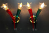 Ducale hand blown green and red Murano glass sconces by VeArt 1970 - Lighting