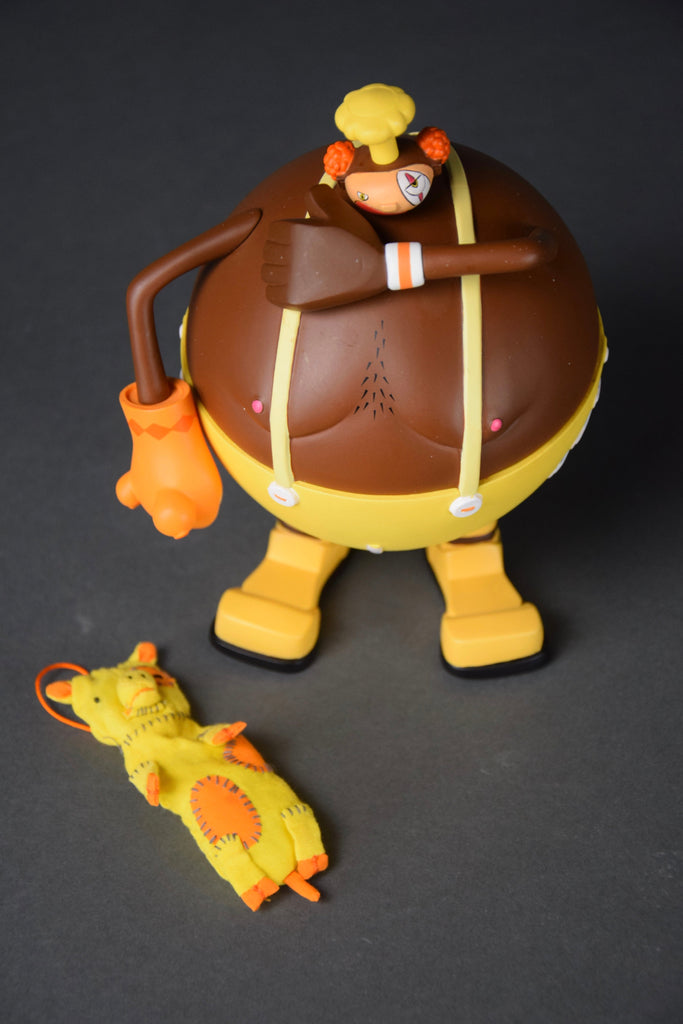 Early 2000 limited edition bj.bowl designer toy by brothersfree - Art Toys