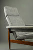 Elegant grey mid century modern lounge chair - Furniture