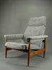 Elegant grey mid century modern lounge chair - Furniture
