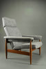 Elegant grey mid century modern lounge chair - Furniture