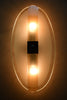 Elegant pair of 1960s Italian Murano glass wall sconces by Antonio Lupi - Lighting
