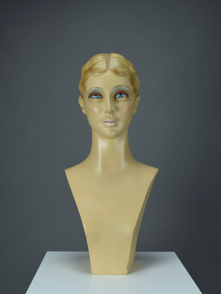 Elegant Spanish art deco jewelry display mannequin 1930 - Decor Sculpture