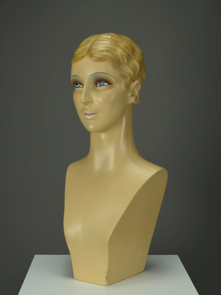 Elegant Spanish art deco jewelry display mannequin 1930 - Decor Sculpture