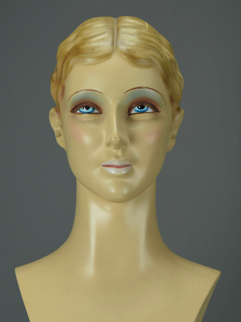 Elegant Spanish art deco jewelry display mannequin 1930 - Decor Sculpture