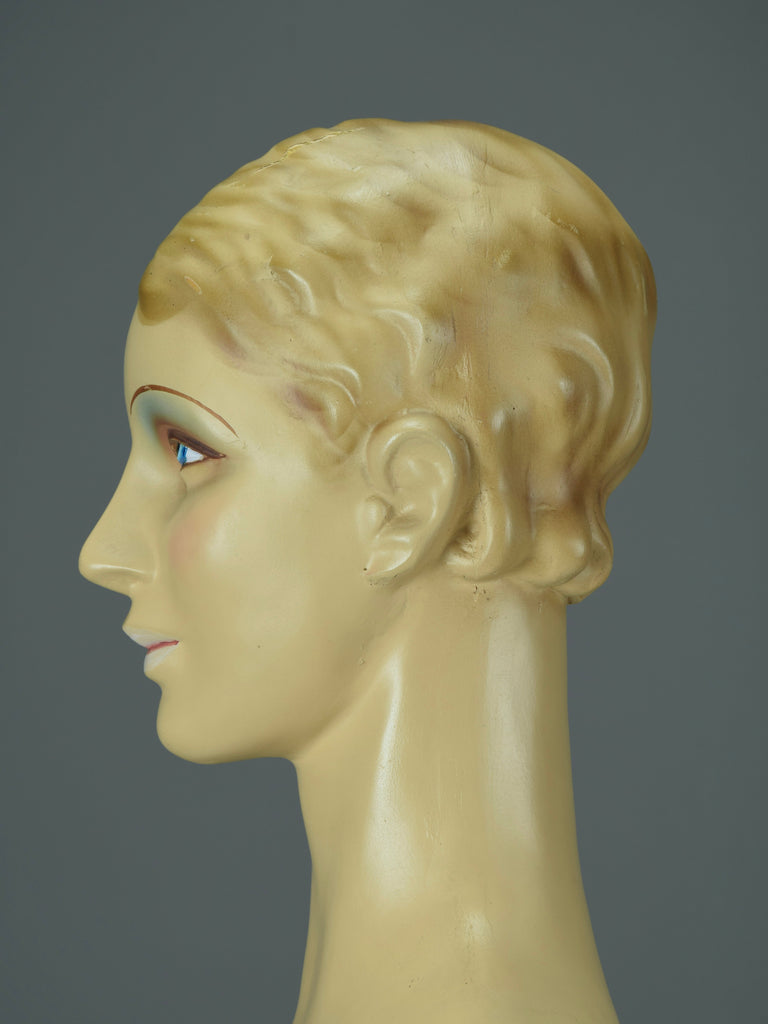 Elegant Spanish art deco jewelry display mannequin 1930 - Decor Sculpture
