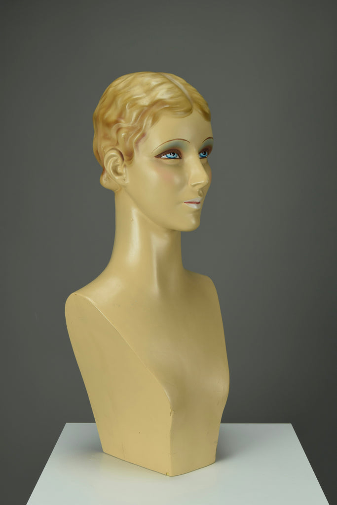 Elegant Spanish art deco jewelry display mannequin 1930 - Decor Sculpture