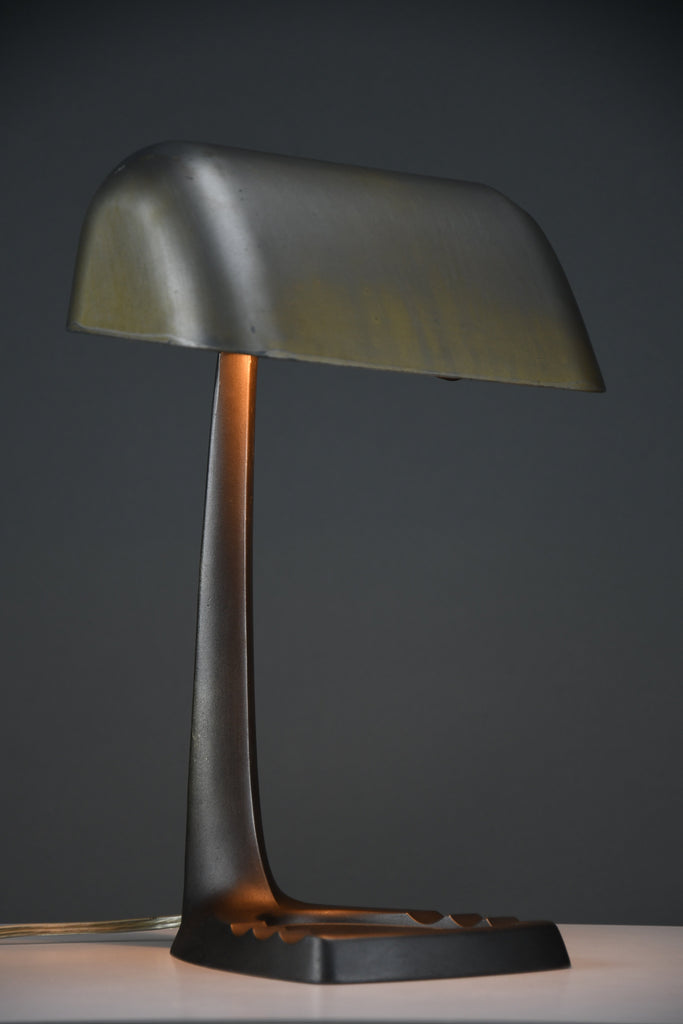 Erpé Model 52 Art Deco “Aviator” desk lamp with integrated pen tray & ashtray base, Belgium 1930s - Lighting
