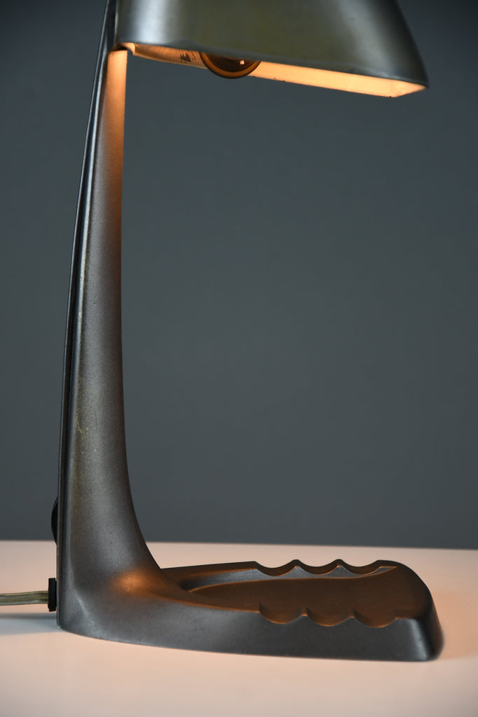 Erpé Model 52 Art Deco “Aviator” desk lamp with integrated pen tray & ashtray base, Belgium 1930s - Lighting