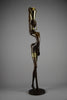 Exquisite brass and copper mid century modern African female sculpture - Art