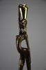 Exquisite brass and copper mid century modern African female sculpture - Art