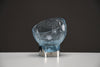 Exquisite Italian new old stock mid century modern celeste glass dessert bowls - Dining Table