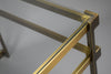 Exquisite Maison Jansen brass and glass Ssde table - Furniture