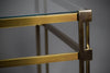 Exquisite Maison Jansen brass and glass Ssde table - Furniture