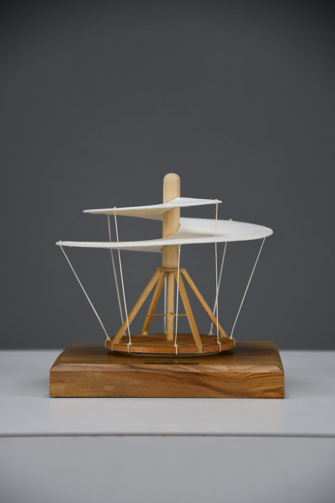 Extraordinary Leonardo da Vinci Helicopter Model, hand-crafted in 1989 by Italian master model-maker Giovanni Sacchi,