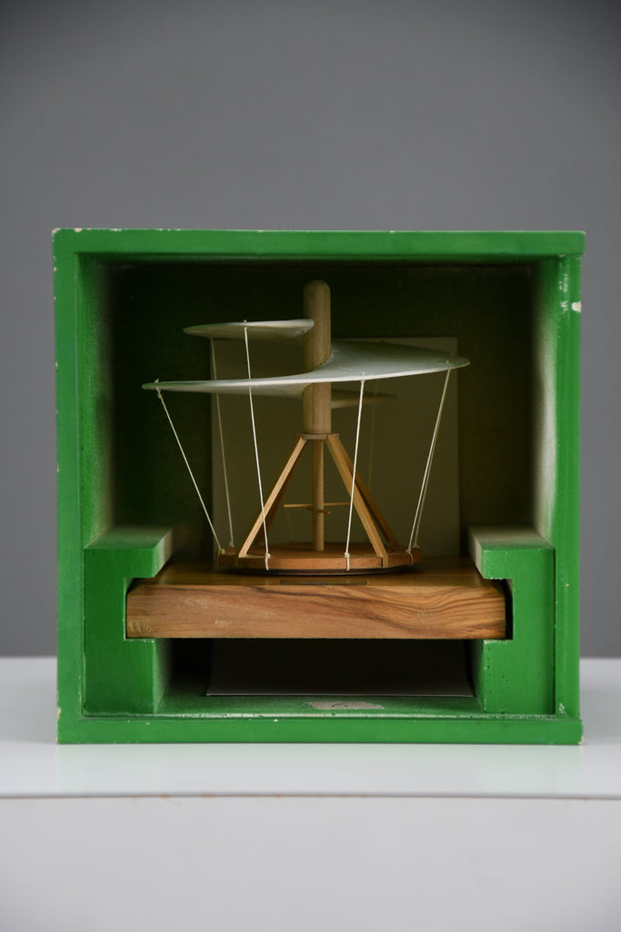 Extraordinary Leonardo da Vinci Helicopter Model, hand-crafted in 1989 by Italian master model-maker Giovanni Sacchi,