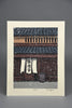 “February”, Snowfall at a Kyoto Machiya contemporary Shin-Hanga woodblock print by Nishijima Katsuyuki Japan - Art
