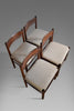 Four Solid Mid-Century Modern Wengé Dining Chairs - Furniture