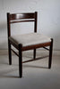 Four Solid Mid-Century Modern Wengé Dining Chairs - Furniture