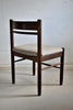 Four Solid Mid-Century Modern Wengé Dining Chairs - Furniture