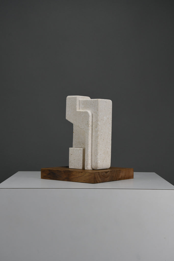 “Frammenti II”, Alberto Cabiddu 1998 sculptural study in Pietra di Vicenza - Art