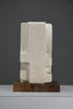 “Frammenti III”, abstract totemic sculpture by Alberto Cabiddu Pietra di Vicenza 1998 - Art