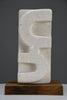 “Frammenti III”, abstract totemic sculpture by Alberto Cabiddu Pietra di Vicenza 1998 - Art