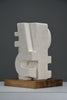 “Frammenti III”, abstract totemic sculpture by Alberto Cabiddu Pietra di Vicenza 1998 - Art