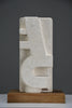 “Frammenti III”, abstract totemic sculpture by Alberto Cabiddu Pietra di Vicenza 1998 - Art