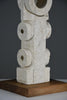 “Frammenti”, postmodern totemic sculpture in pietra di Vicenza by Alberto Cabiddu 1997 - Art