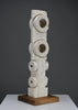 “Frammenti”, postmodern totemic sculpture in pietra di Vicenza by Alberto Cabiddu 1997 - Art