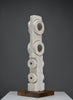“Frammenti”, postmodern totemic sculpture in pietra di Vicenza by Alberto Cabiddu 1997 - Art