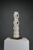 “Frammenti”, postmodern totemic sculpture in pietra di Vicenza by Alberto Cabiddu 1997 - Art