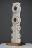 “Frammenti”, postmodern totemic sculpture in pietra di Vicenza by Alberto Cabiddu 1997 - Art