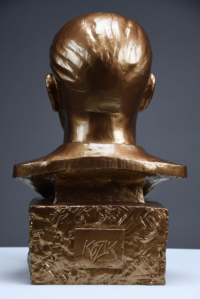 Frank Kozik x Kidrobot “Smokin’ Joe Stalin bronze bust 2007 limited edition of 50 - Art Toys
