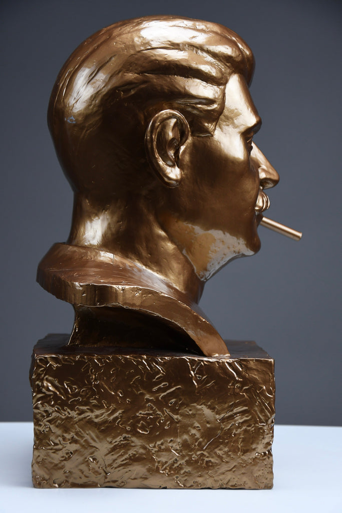 Frank Kozik x Kidrobot “Smokin’ Joe Stalin bronze bust 2007 limited edition of 50 - Art Toys