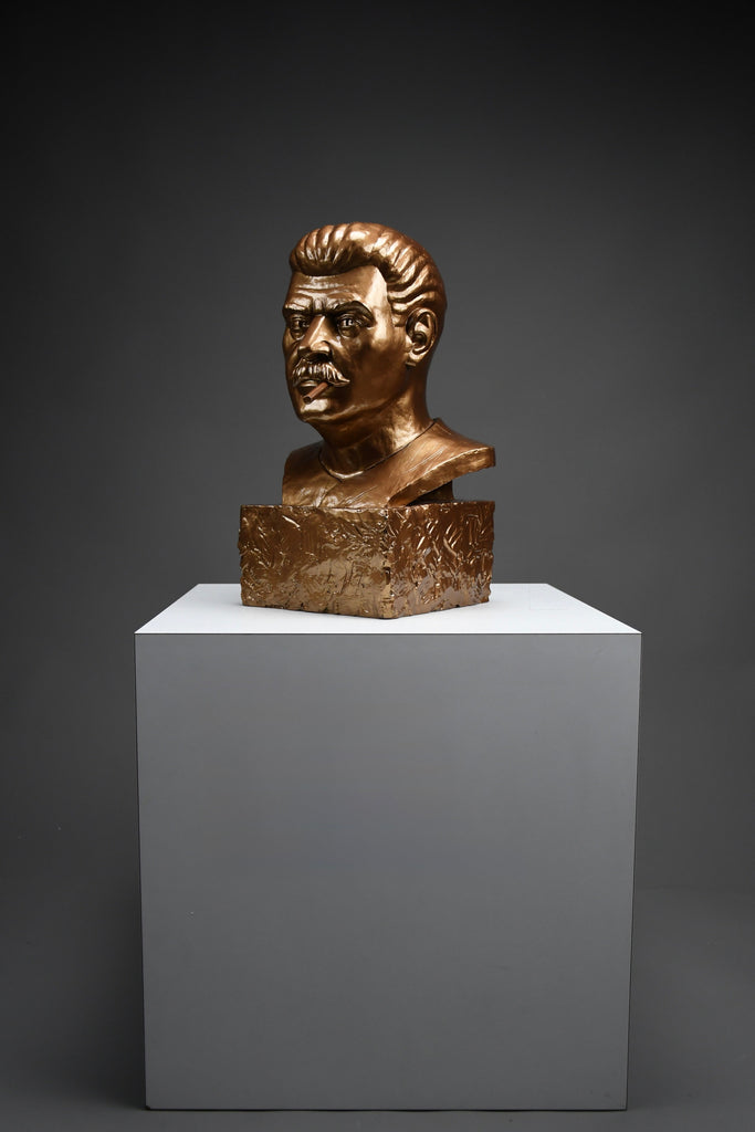Frank Kozik x Kidrobot “Smokin’ Joe Stalin bronze bust 2007 limited edition of 50 - Art Toys
