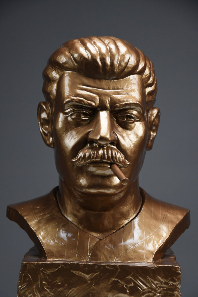 Frank Kozik x Kidrobot “Smokin’ Joe Stalin bronze bust 2007 limited edition of 50 - Art Toys