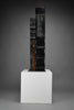 “Fratelli” (Brothers), Ebonized wood totemic sculpture by Alberto Cabiddu 1998 - Art