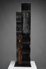 “Fratelli” (Brothers), Ebonized wood totemic sculpture by Alberto Cabiddu 1998 - Art