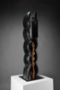 “Fratelli” (Brothers), Ebonized wood totemic sculpture by Alberto Cabiddu 1998 - Art