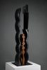 “Fratelli” (Brothers), Ebonized wood totemic sculpture by Alberto Cabiddu 1998 - Art